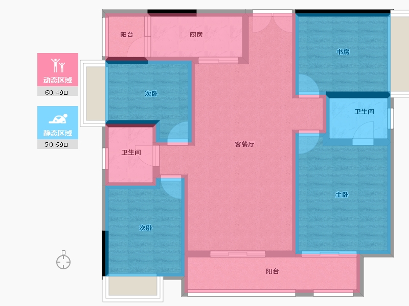 四川省-成都市-川发天府上城-98.24-户型库-动静分区