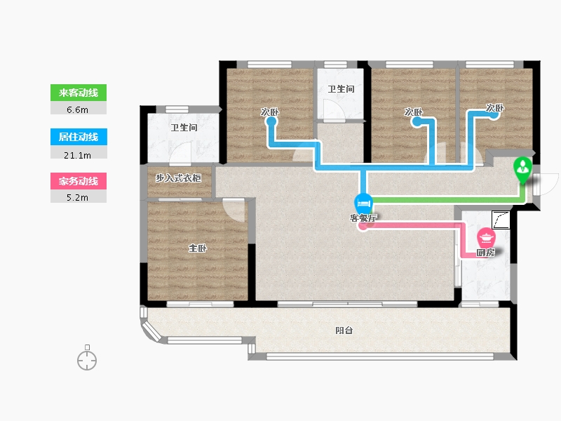 四川省-成都市-旭辉恒基江与山-114.40-户型库-动静线