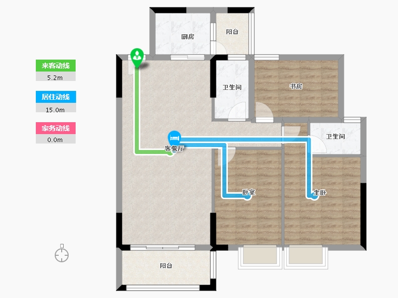 广东省-惠州市-博景湾-96.24-户型库-动静线