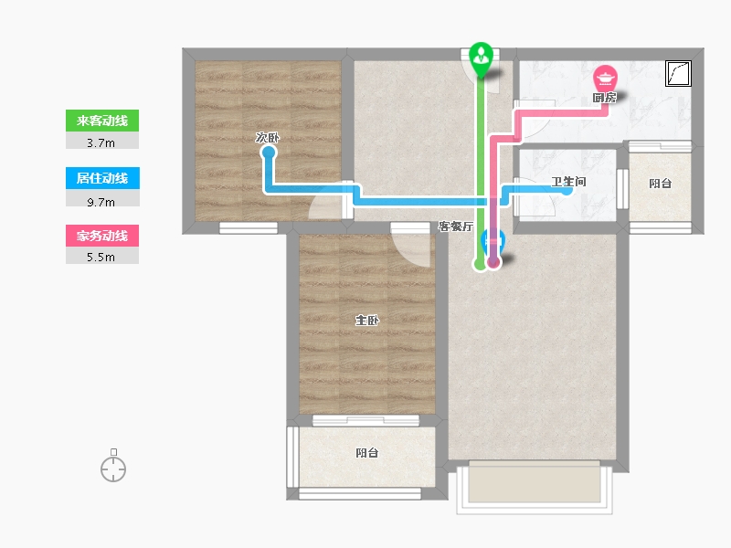 河北省-保定市-水墨林居-67.00-户型库-动静线