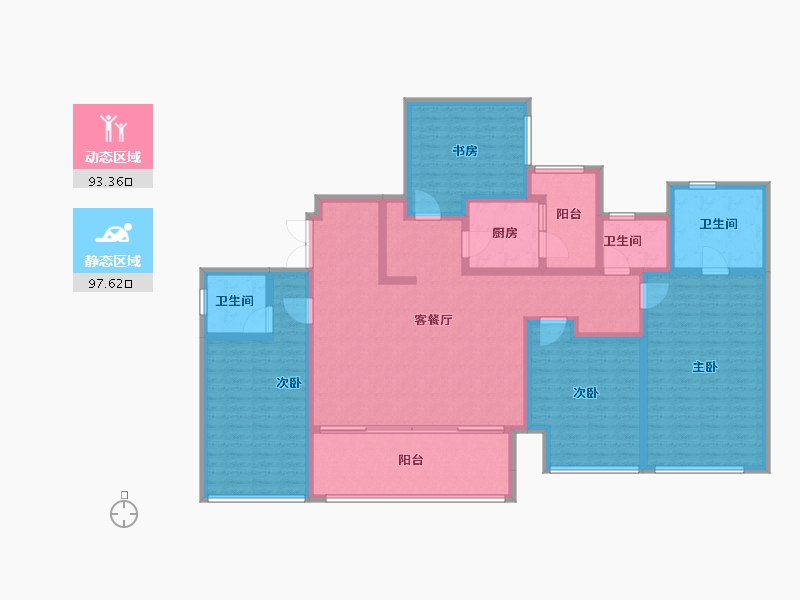 四川省-成都市-麓湖生态城-172.01-户型库-动静分区