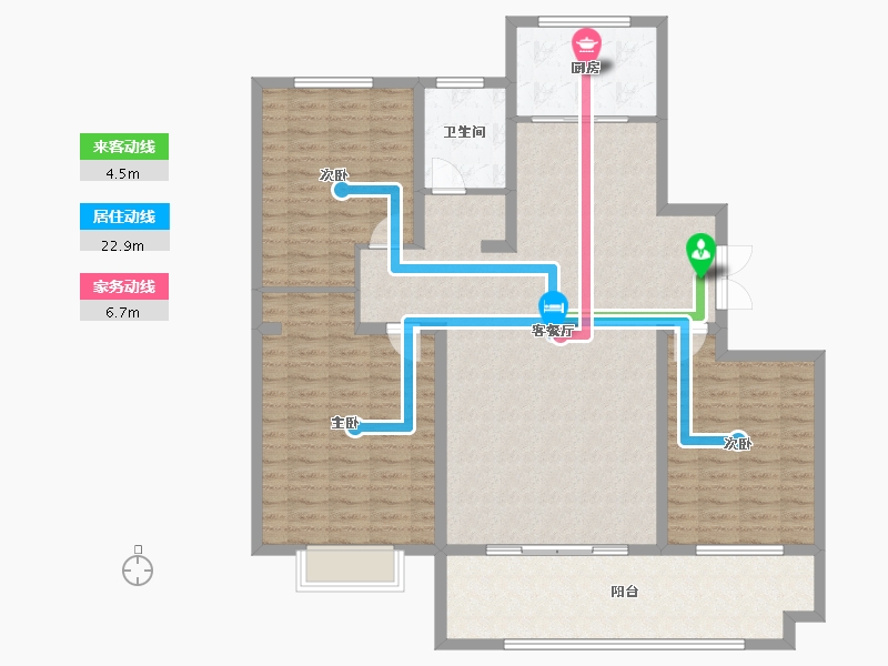 山东省-临沂市-砚台岭C区-30.00-户型库-动静线