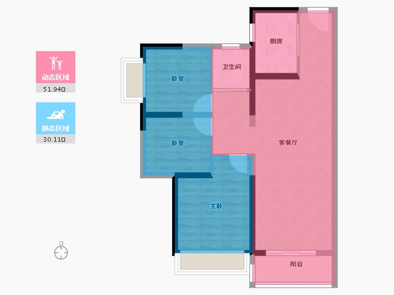 广东省-惠州市-太东海德花园-73.12-户型库-动静分区