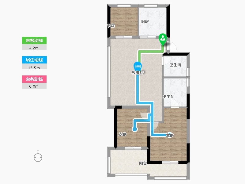 浙江省-温州市-未来城壹号-81.60-户型库-动静线