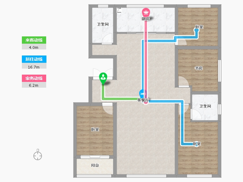 山东省-潍坊市-金帝惠贤府-116.00-户型库-动静线