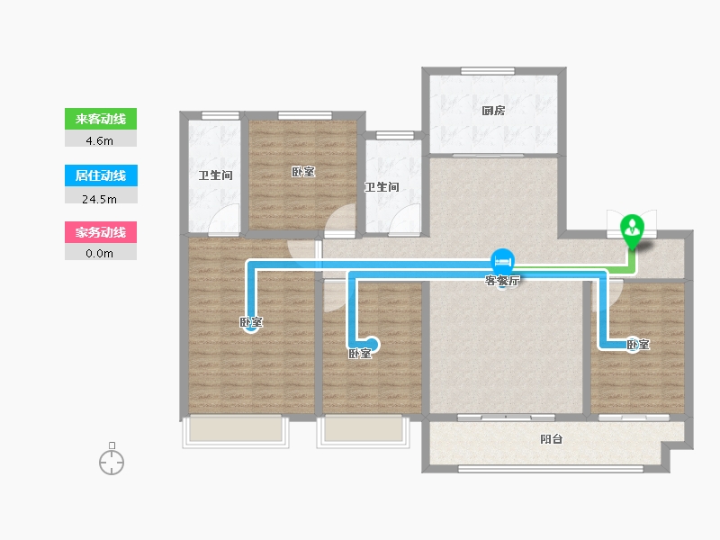 山东省-临沂市-绿地临沂城际空间站-134.40-户型库-动静线