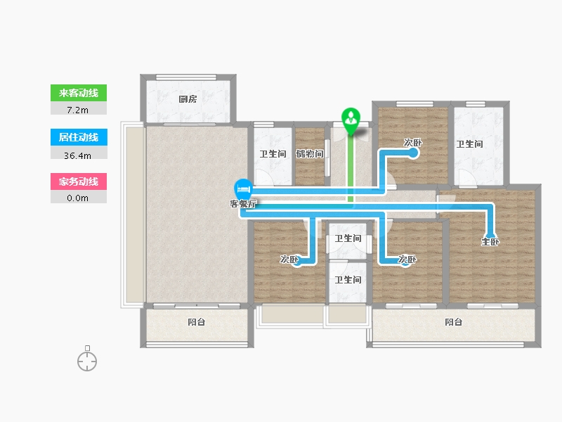 江苏省-无锡市-玖珑悦-141.42-户型库-动静线