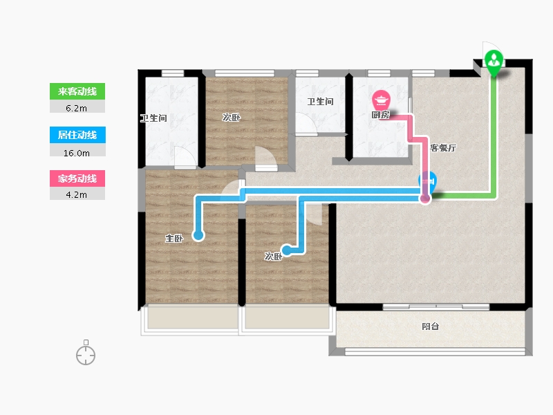 浙江省-温州市-中南春风里-103.20-户型库-动静线