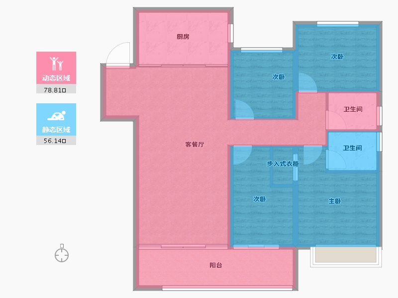 山东省-临沂市-恒弘城众望府-123.20-户型库-动静分区