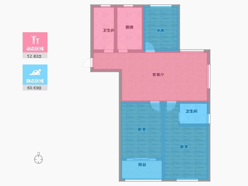 江苏省-无锡市-寺头家园-101.25-户型库-动静分区