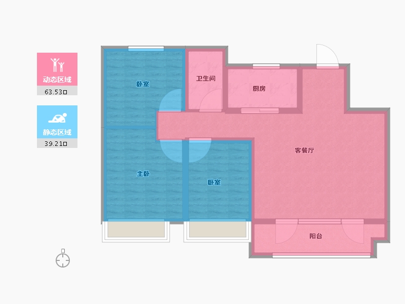 山东省-临沂市-绿地临沂城际空间站-92.00-户型库-动静分区