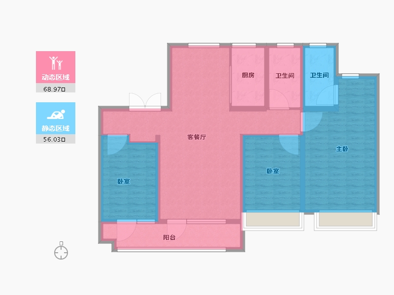 山东省-临沂市-绿地临沂城际空间站-112.00-户型库-动静分区