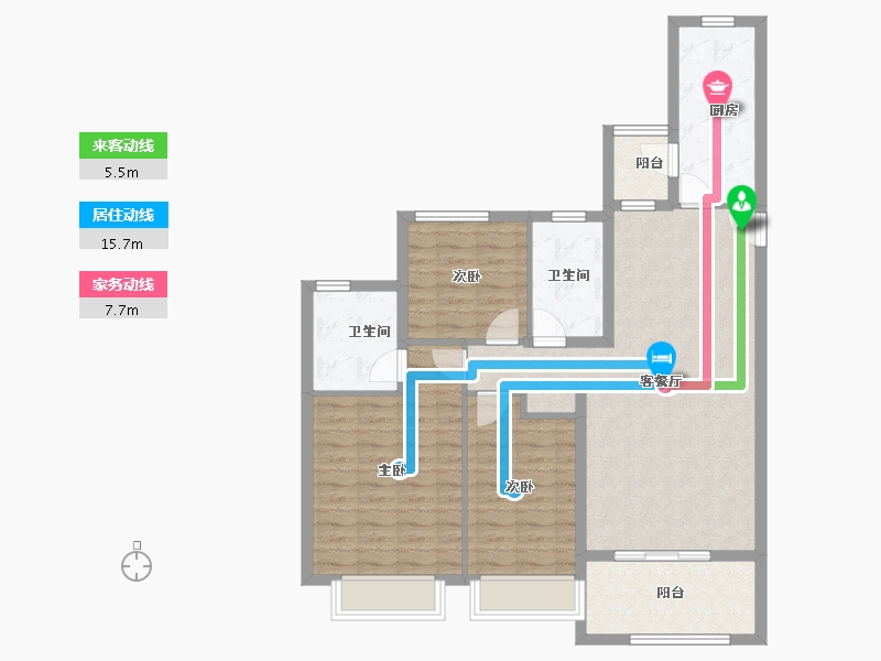 浙江省-温州市-温州恒大逸合城-99.20-户型库-动静线