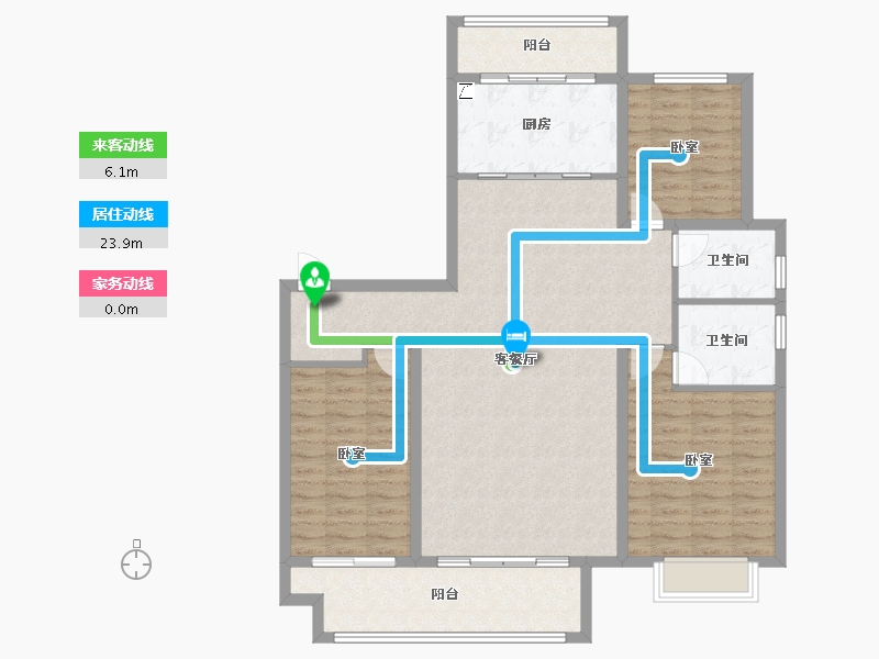 山东省-潍坊市-金帝惠贤府-120.80-户型库-动静线