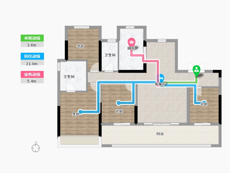 浙江省-温州市-远洋半岛九号-111.20-户型库-动静线