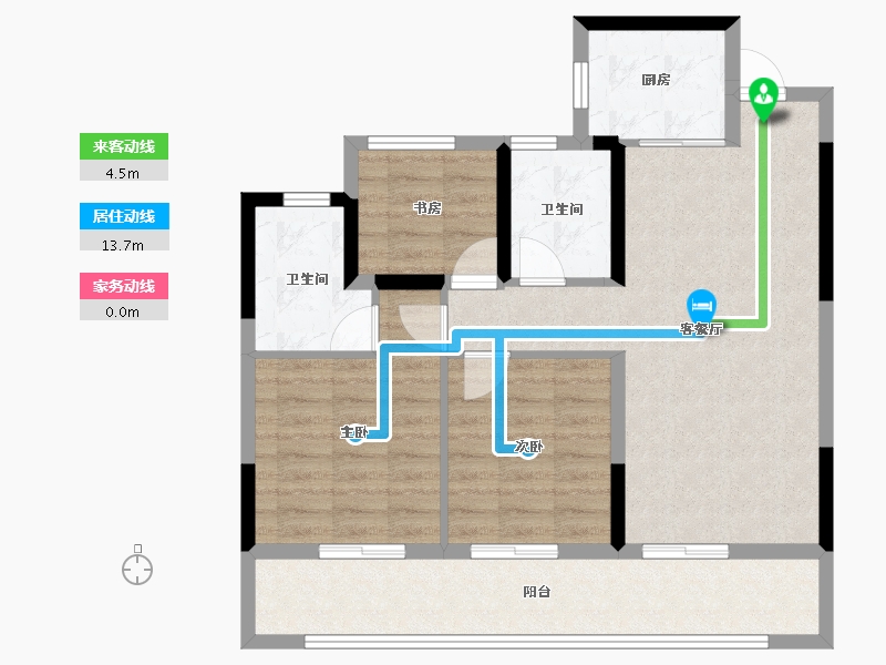 浙江省-温州市-远洋半岛九号-81.57-户型库-动静线