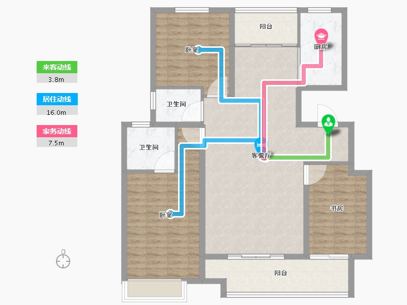 山东省-临沂市-儒辰璟宸御园-112.00-户型库-动静线