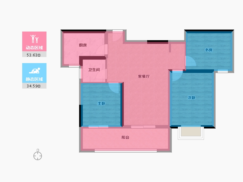 湖南省-长沙市-长沙亿达智造小镇-78.58-户型库-动静分区