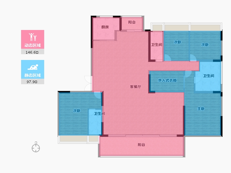 广东省-东莞市-碧桂园·云悦半山-226.15-户型库-动静分区