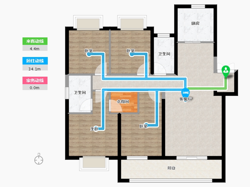 湖北省-武汉市-中建锦绣楚城-111.20-户型库-动静线