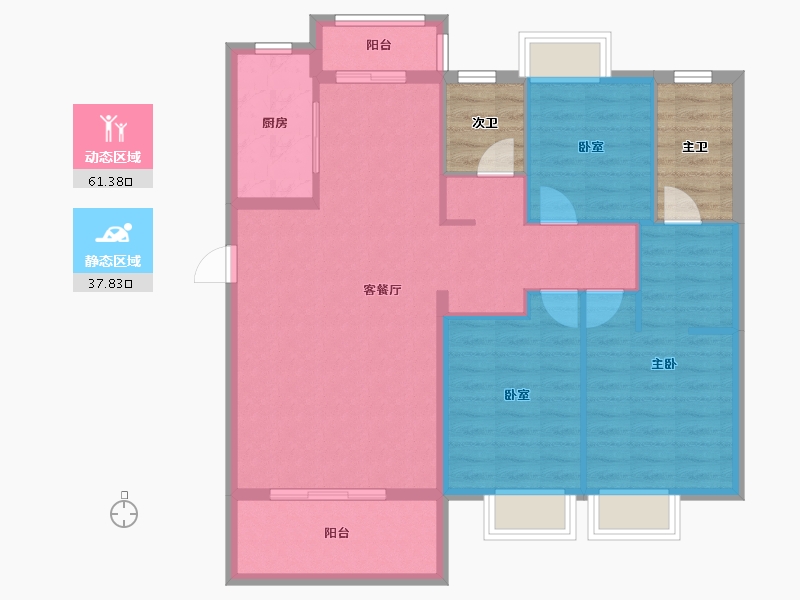 湖南省-长沙市-长沙亿达智造小镇-98.18-户型库-动静分区