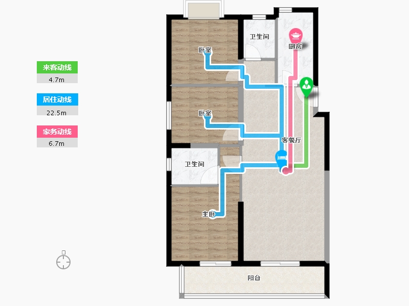 湖北省-武汉市-中建锦绣楚城-100.80-户型库-动静线