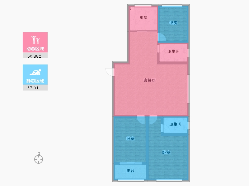 山东省-潍坊市-金帝惠贤府-106.00-户型库-动静分区