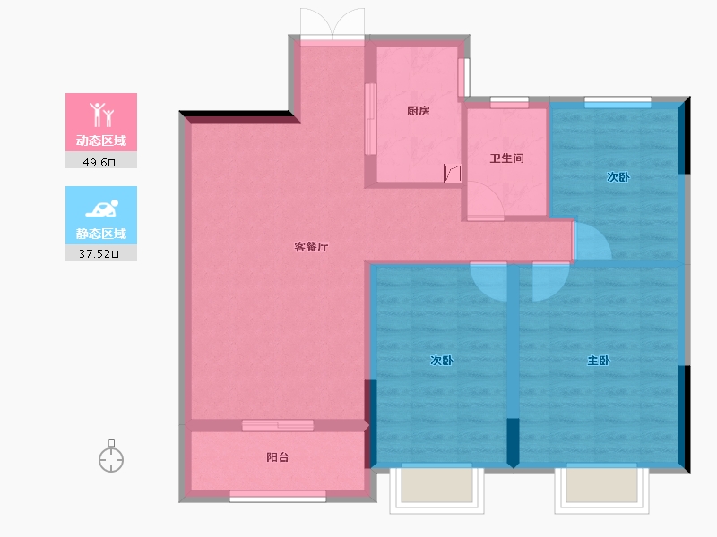 浙江省-绍兴市-大族阿里山庄-78.15-户型库-动静分区