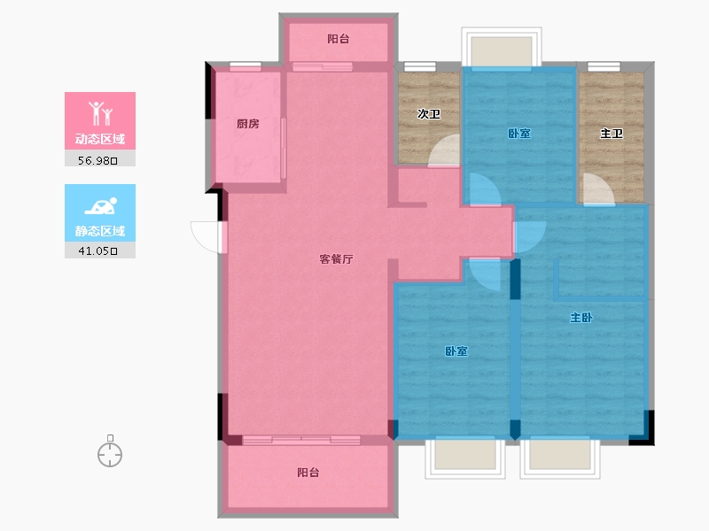 湖南省-长沙市-长沙亿达智造小镇-97.13-户型库-动静分区