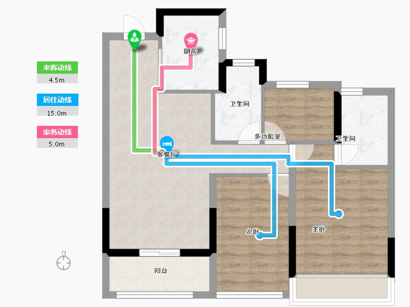 浙江省-温州市-荣安御瓯海-71.20-户型库-动静线