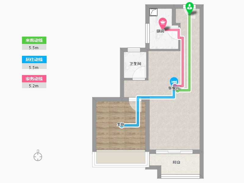 湖北省-武汉市-金地格林映象-45.03-户型库-动静线