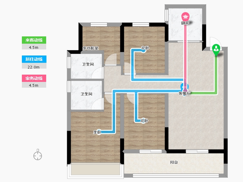 浙江省-温州市-荣安御瓯海-92.80-户型库-动静线