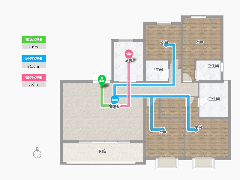 浙江省-温州市-首开中庚香開萬里-148.00-户型库-动静线