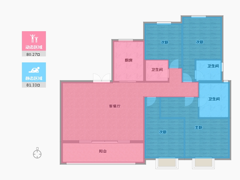 浙江省-温州市-首开中庚香開萬里-148.00-户型库-动静分区