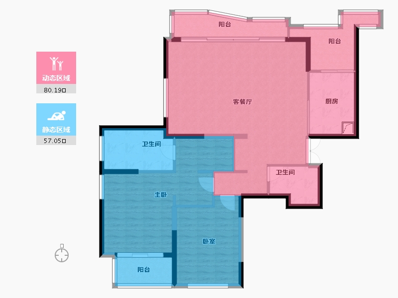 上海-上海市-九庐-124.29-户型库-动静分区