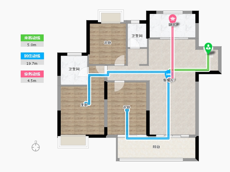 江苏省-无锡市-悦湖观邸-99.77-户型库-动静线