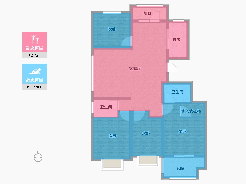 山东省-临沂市-西城原著-108.01-户型库-动静分区