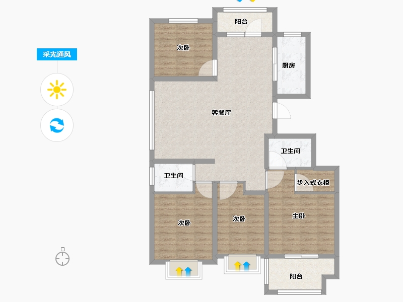 山东省-临沂市-西城原著-108.01-户型库-采光通风