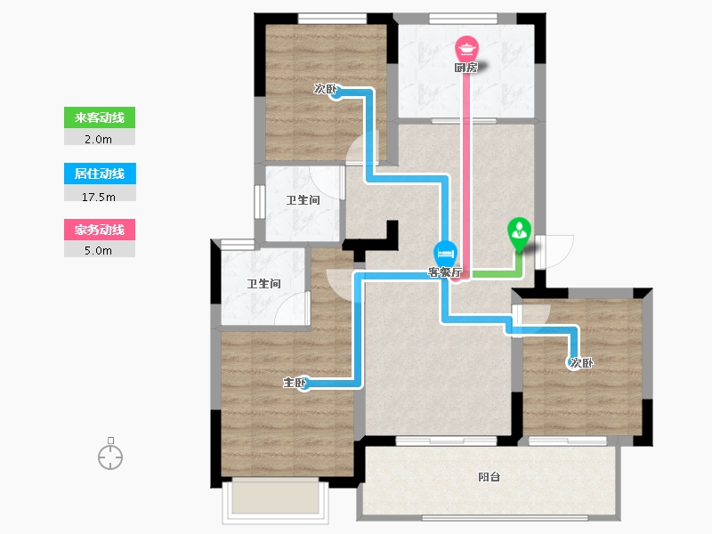 江苏省-无锡市-建溪朗诗御萃里-81.56-户型库-动静线