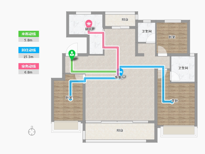 山东省-临沂市-​金邑瑞府-114.40-户型库-动静线