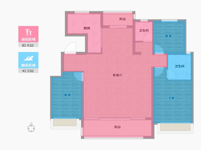 山东省-临沂市-​金邑瑞府-114.40-户型库-动静分区