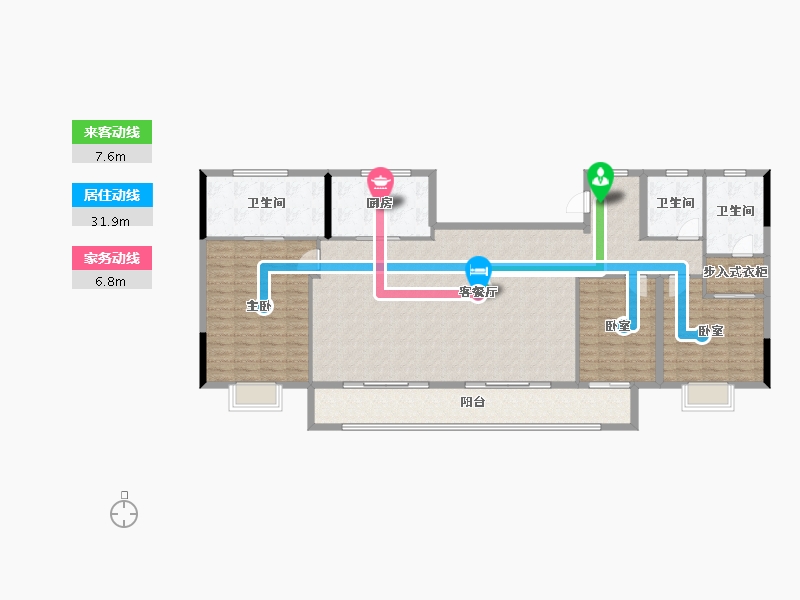 浙江省-绍兴市-天阳云栖凤鸣-159.94-户型库-动静线