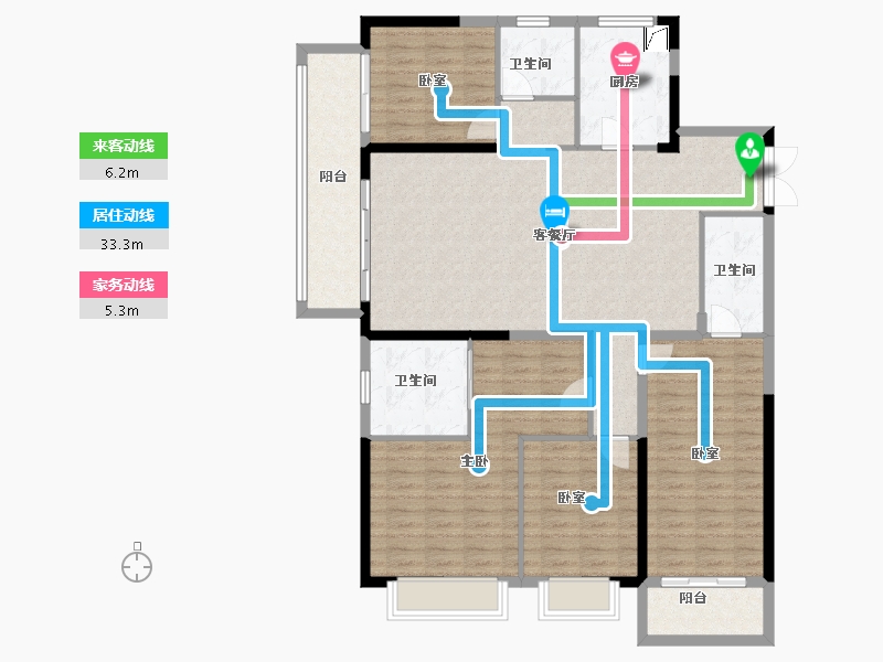 湖北省-武汉市-城投联投江南岸-136.89-户型库-动静线