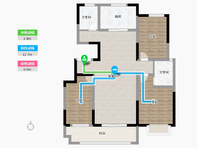 山东省-临沂市-迪尚华府-107.97-户型库-动静线