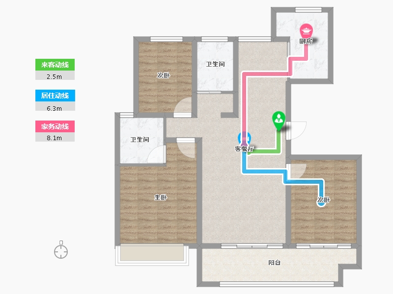 山东省-临沂市-恒弘城众望府-108.00-户型库-动静线