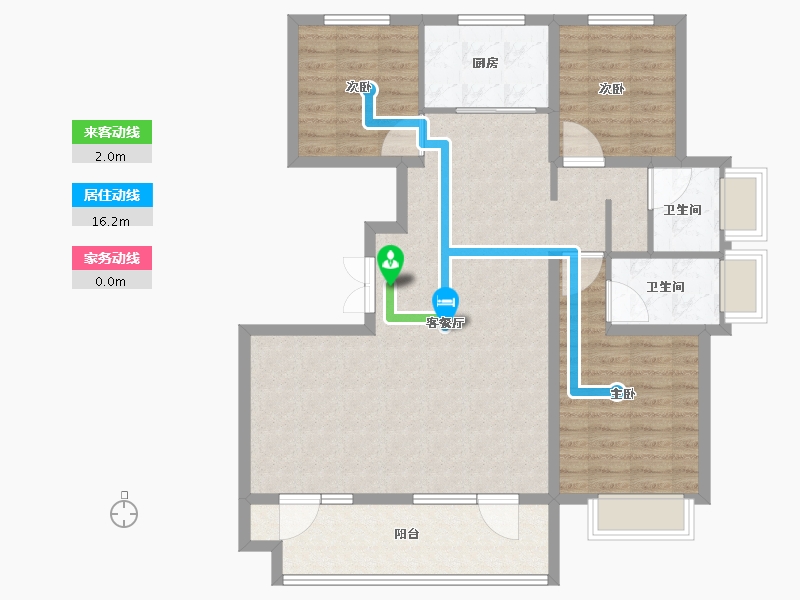 山东省-临沂市-泰鲁·时代城-104.01-户型库-动静线