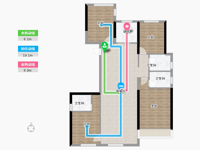 浙江省-温州市-国鸿柏悦府-114.41-户型库-动静线