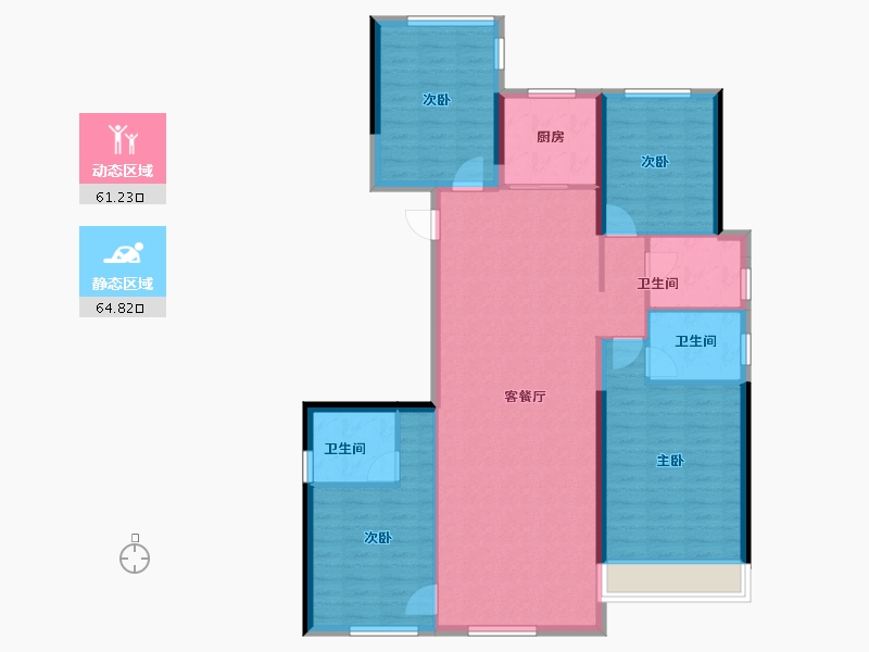 浙江省-温州市-国鸿柏悦府-114.41-户型库-动静分区