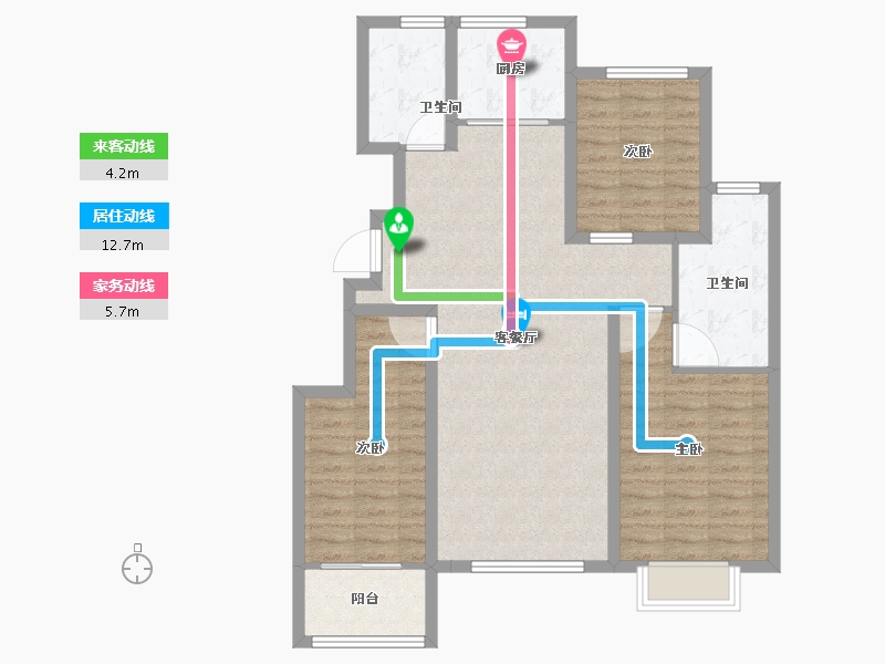 山东省-潍坊市-—象澜湾-96.01-户型库-动静线