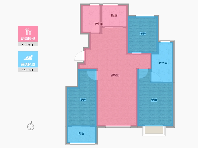 山东省-潍坊市-—象澜湾-96.01-户型库-动静分区